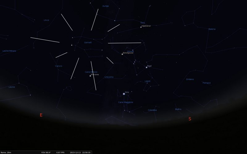 ASTRONOMIA - pioggia di stelle cadenti, arrivano le Geminidi ASTRONOMIA - pioggia di stelle cadenti, arrivano le Geminidi