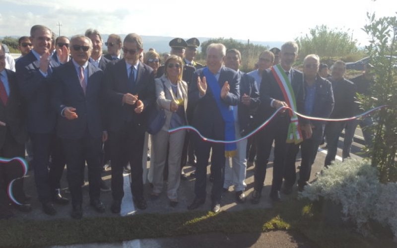 Inaugurata bretella collegamento per l’aeroporto. C’era Musumeci