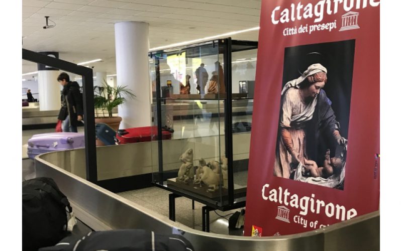 I presepi di Caltagirone accoglieranno i passeggeri che arrivano all’aeroporto di Catania