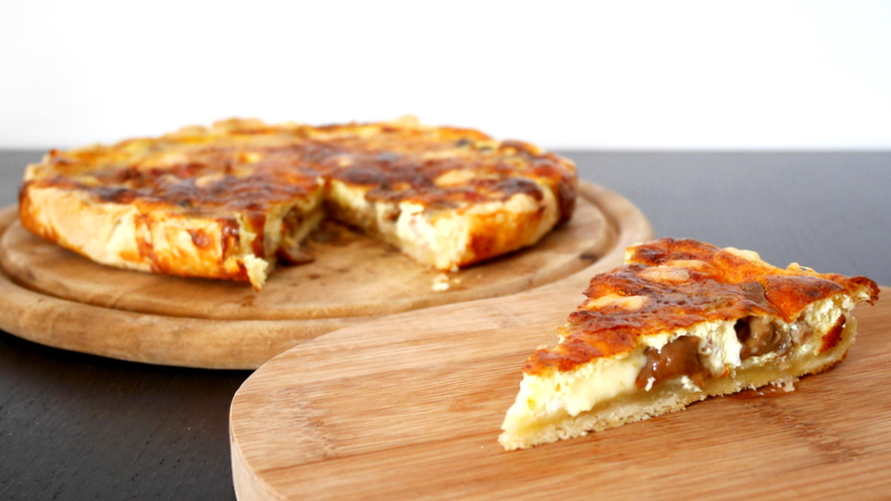 Quiche funghi e pancetta