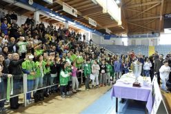 I tifosi della Passalacqua in delirio dopo la conquista della Coppa Italia, oggi in molti hanno accolto le aquile biancoverdi di ritorno da Schio