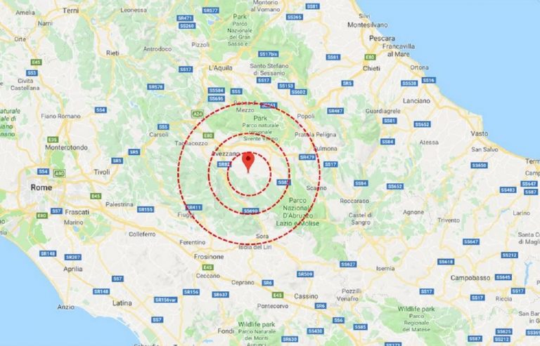 L’Italia trema ancora: forte scossa di terremoto vicino a L’Aquila