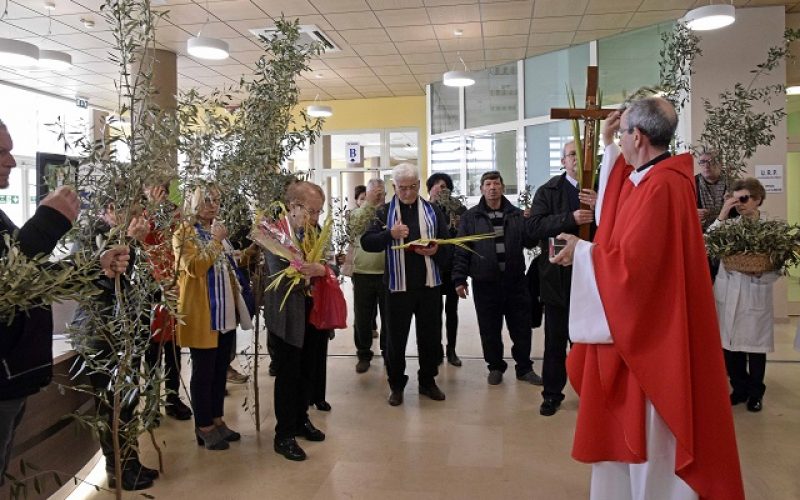 All’ospedale di Ragusa, la domenica delle palme