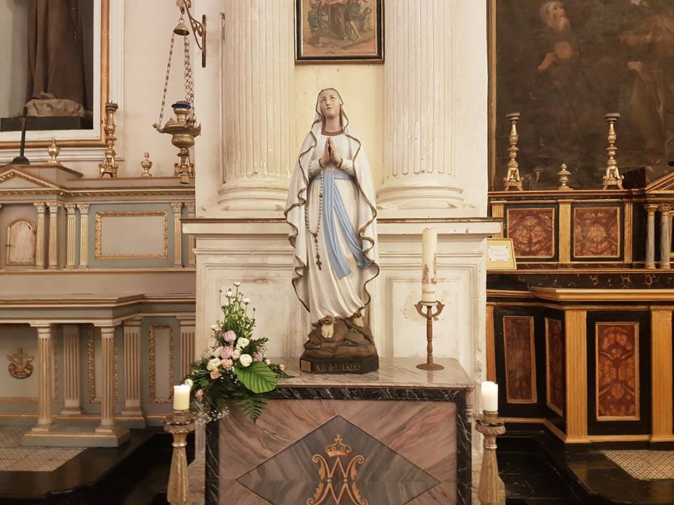 statua madonna di lourdes originale