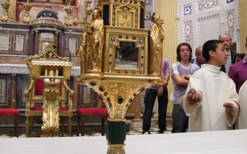 A Ragusa, il reliquiario della Madonna delle Lacrime