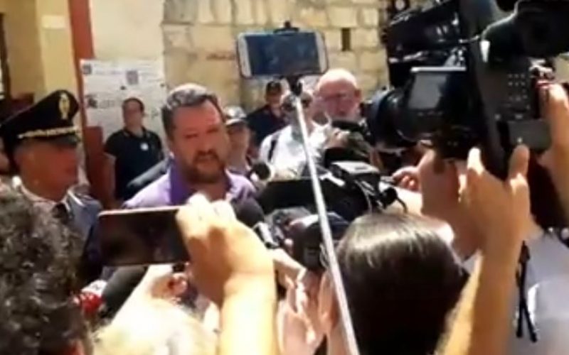Salvini a Vittoria: “Il sacrificio di Alessio e Simone non sarà vano”