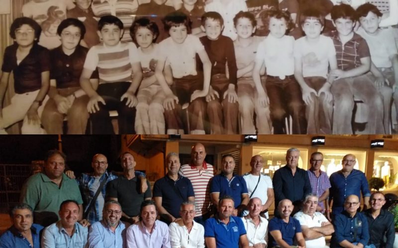 Rimpatriata alunni di quinta elementare della scuola Monserrato di Comiso, classe 1976