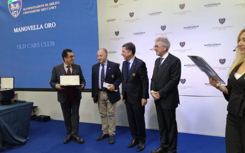 Il Veteran Car Club Ibleo premiato a Milano autoclassica con il “Manovella d’Oro 2019”
