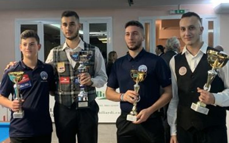 Campionati Italiani Biliardo Juniores: iblei sul podio