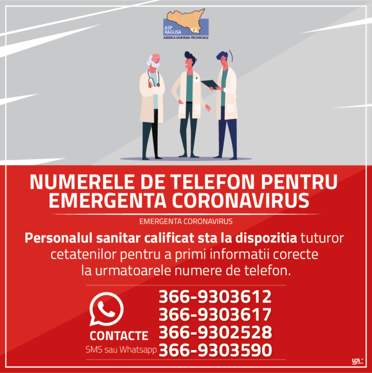 All’Asp di Ragusa numeri telefonici d’emergenza in 4 lingue: inglese, francese, romeno e arabo
