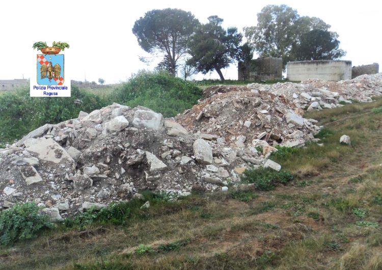 Vittoria: sequestrata discarica abusiva di materiali interti, denunciato comisano