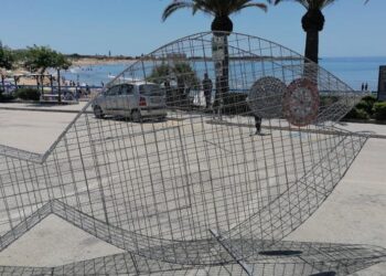A Marina di Modica, il pesce mangia plastica