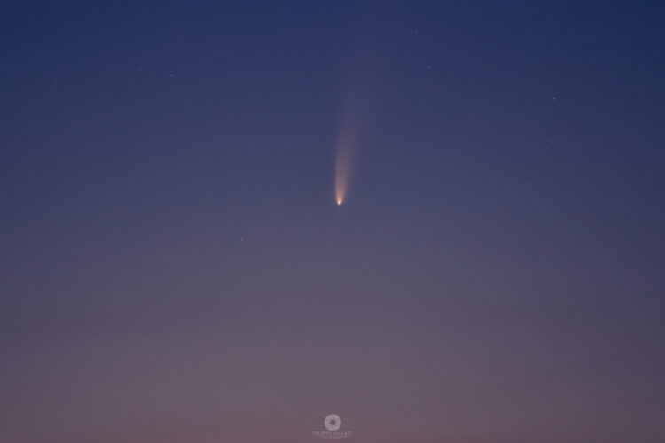 La cometa Neowise vista da Marina di Modica: uno scatto di Filippo Galati