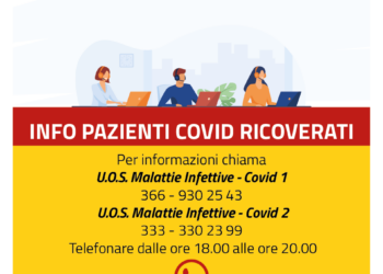 Due linee telefoniche per i pazienti Covid attivate dall’Asp