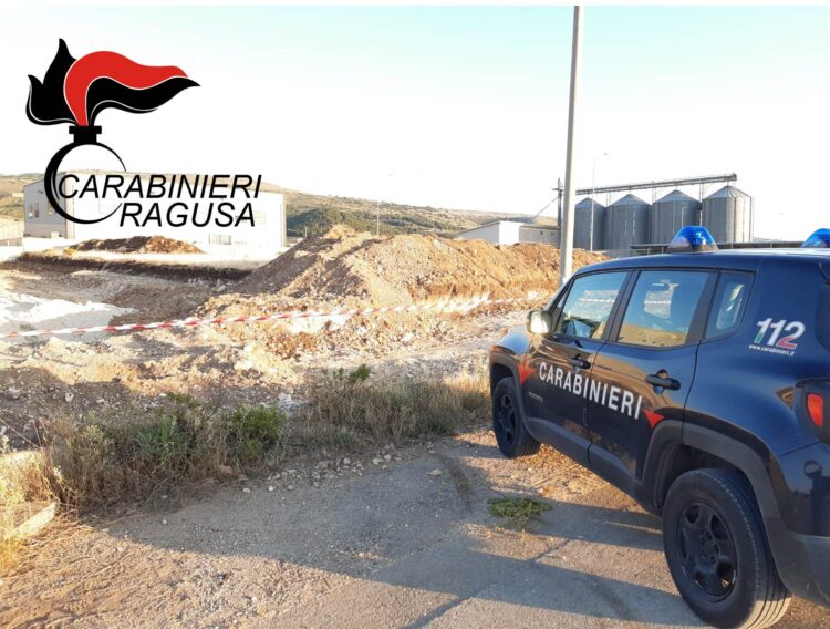 Comiso: attività estrattiva abusiva e illecito smaltimento di rifiuti. Sequestrati terreni