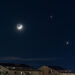 Foto: la Congiunzione Luna-Giove-Saturno nei cieli di Modica