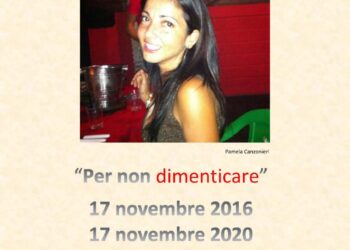 In ricordo di Pamela Canzonieri, uccisa il 17 novembre 2016