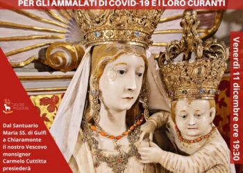Il Vescovo Cuttitta al Santuario di Gulfi: preghiera per gli ammalati di Covid