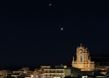 Nei cieli di Modica, la congiunzione fra Giove e Saturno