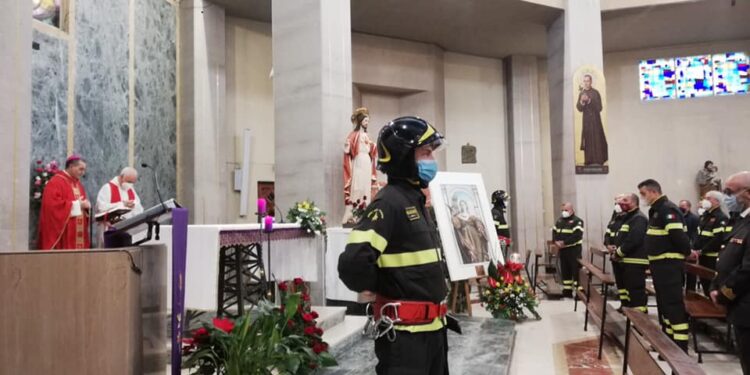 Ragusa: i vigili del fuoco hanno celebrato Santa Barbara