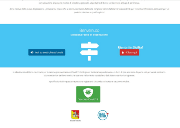 Sicilia: al via la piattaforma per le vaccinazioni anti covid