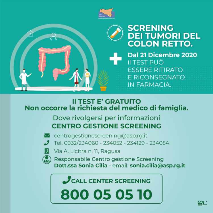 Screening dei tumori del colon retto, il test si potrà ritirare in farmacia
