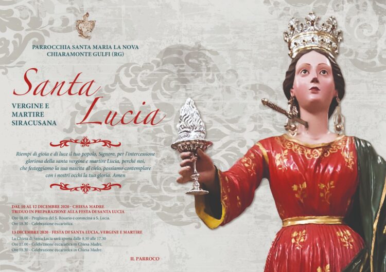 A Chiaramonte, la festa di Santa Lucia. Gli appuntamenti