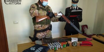 Vittoria: arrestato pensionato per detenzione illegale di armi e munizioni