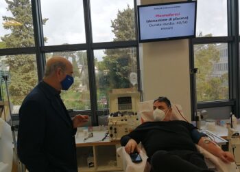 Il buon esempio: il dottor Giovanni Noto dona il plasma iperimmune