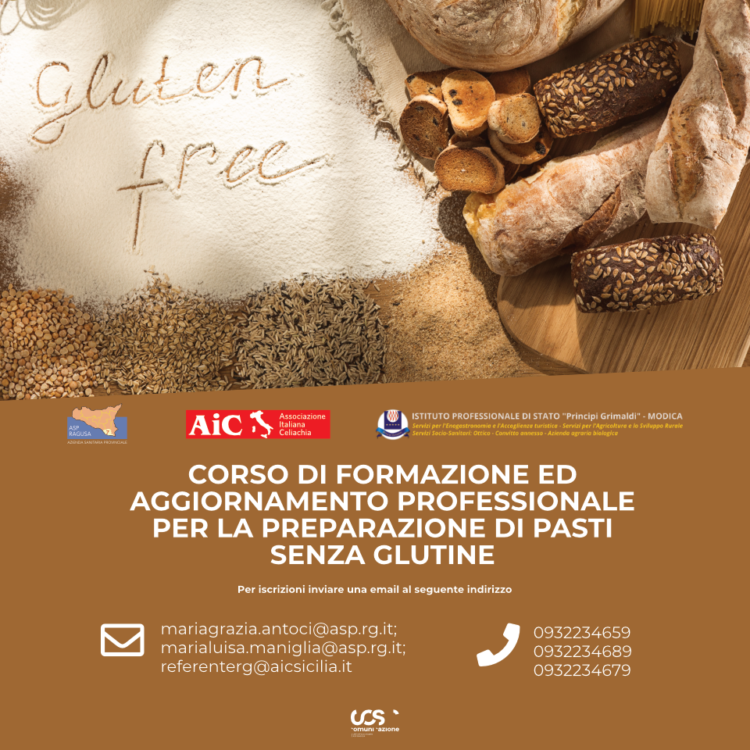 Asp di Ragusa: riparte la formazione e l’aggiornamento sulla celiachia. 8 corsi