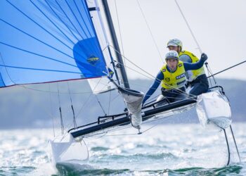 L’equipaggio italiano del Nacra 17 sceglie il porto turistico di Marina per preparare la partecipazione alle olimpiadi di Tokyo 2021