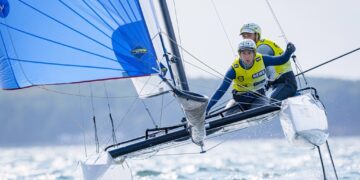 L’equipaggio italiano del Nacra 17 sceglie il porto turistico di Marina per preparare la partecipazione alle olimpiadi di Tokyo 2021