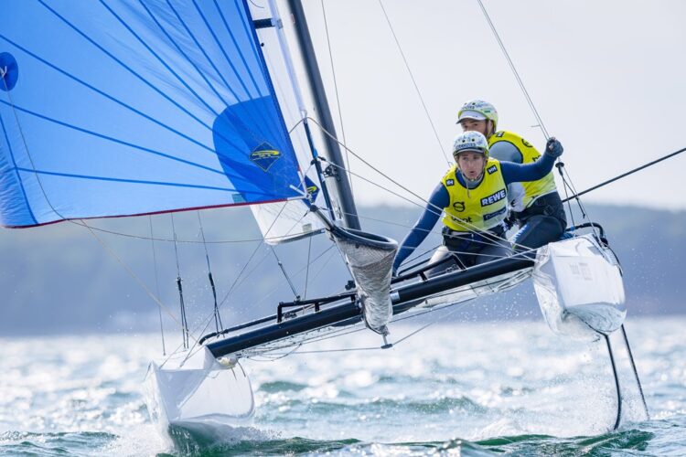 L’equipaggio italiano del Nacra 17 sceglie il porto turistico di Marina per preparare la partecipazione alle olimpiadi di Tokyo 2021