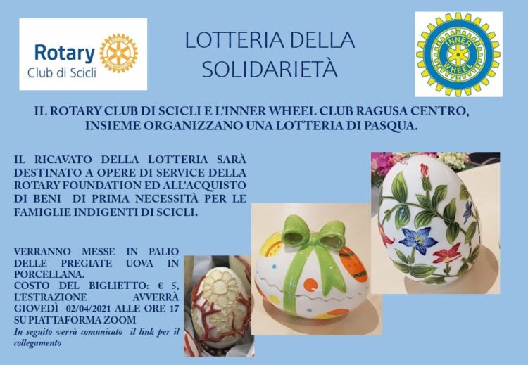 A Scicli, lotteria di Pasqua a sostegno delle famiglie indigenti