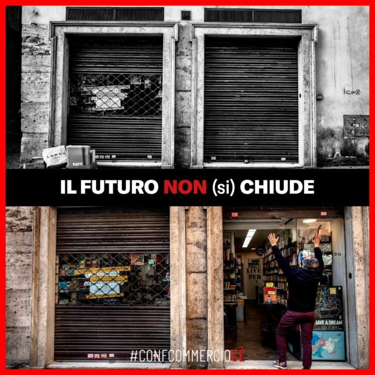 “Il Futuro non (si) chiude”: la campagna di ConfCommercio