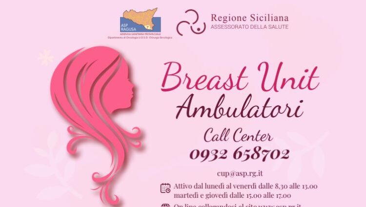 Dal 3 maggio operativi sei ambulatori di senologia. Visite a Ragusa, Modica e Vittoria