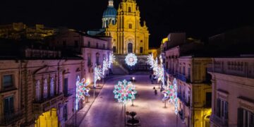 San Giorgio a Ragusa: piazza Duomo s’illumina a festa