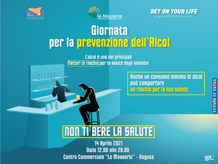 All’Asp di Ragusa, il 14 aprile, la giornata di prevenzione dell’alcol
