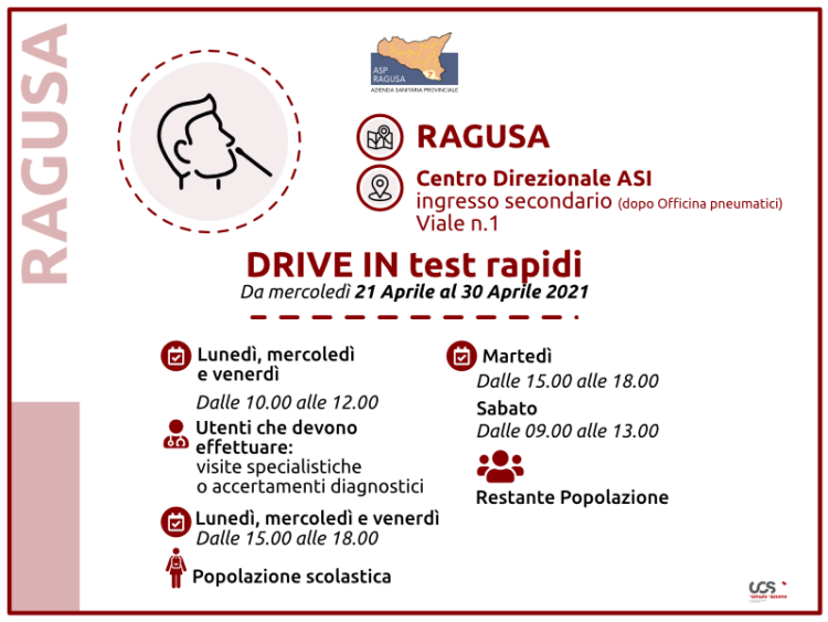 Una nuova sede per i test in drive in: al centro direzionale Asi di Ragusa