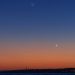 La congiunzione fra Luna e Mercurio vista da Marina di Modica