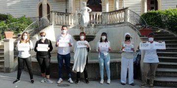 “No fire, faciemu scrusciu”: il sit-in contro gli incendi anche a Chiaramonte