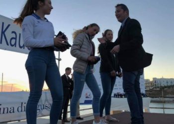 L’equipaggio olimpico del Nacra 17 ha concluso gli allenamenti al Circolo Velico Kaucana