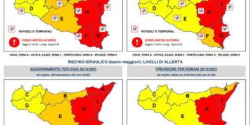 Nuovo avviso di protezione civile: anche domani allerta meteo rossa
