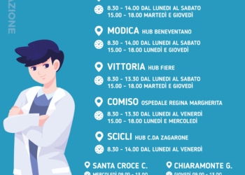 Nuovi orari negli hub vaccinali della provincia di Ragusa