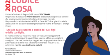 Nuova edizione del percorso antiviolenza Codice Rosa, voluto dall’ASP di Ragusa strumento fondamentale per aiutare le donne vittime di violenza