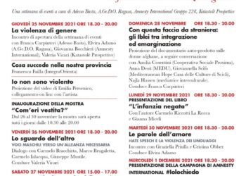 “Il non amore”, Riflessioni sulle violenze di genere. Una settimana di eventi a Ragusa