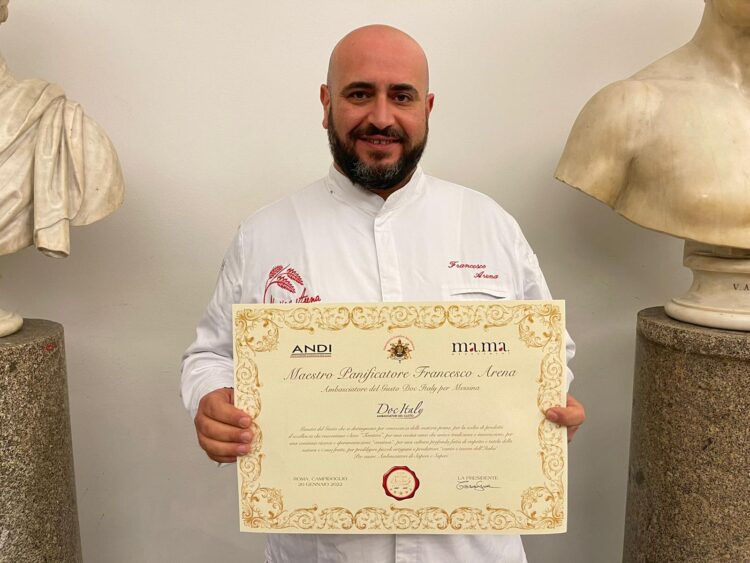 Il maestro panificatore Francesco Arena nominato Ambasciatore Doc Italy 2022 per Messina