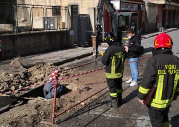 Fuorisciuta di gas in via Ingegnere Migliorisi a Ragusa