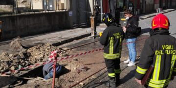 Fuorisciuta di gas in via Ingegnere Migliorisi a Ragusa