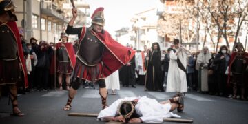 La via crucis alla Parrocchia del Sacro Cuore di Gesù a Ragusa